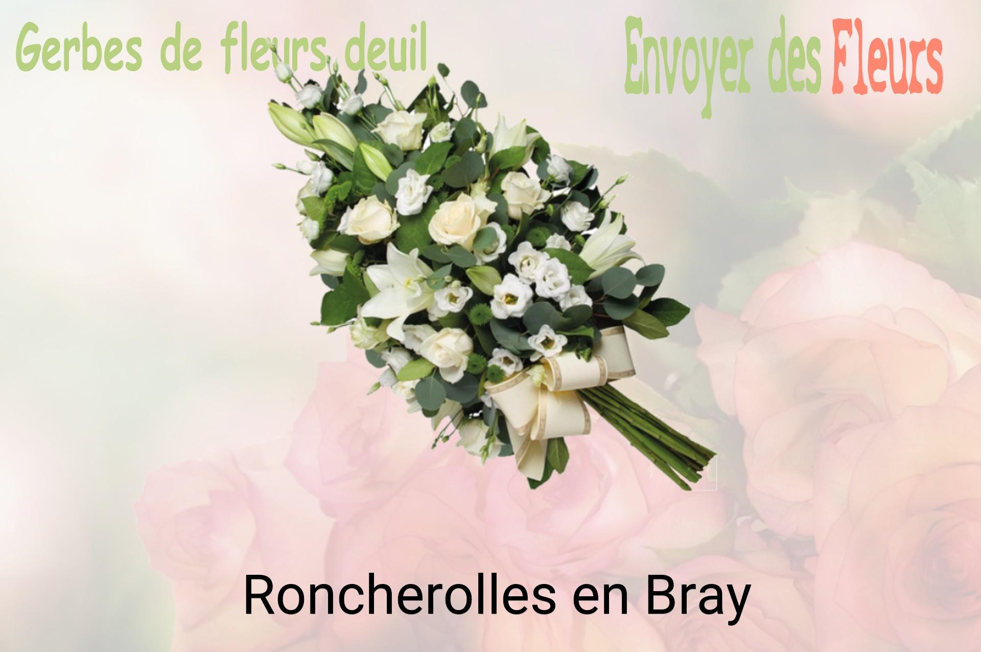 Gerbe de fleurs de deuil livrée à Roncherolles-en-Bray